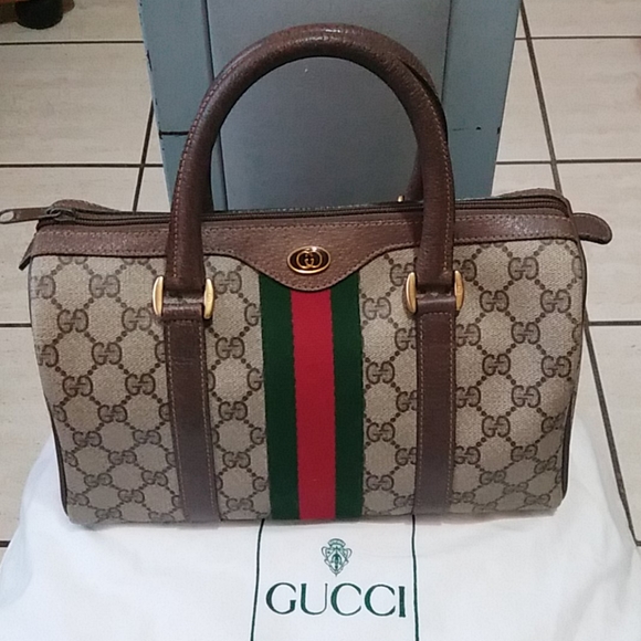 Gucci Handbags - COPY - Beatiful Authentic Vintage Gucci Boston Bag Italy